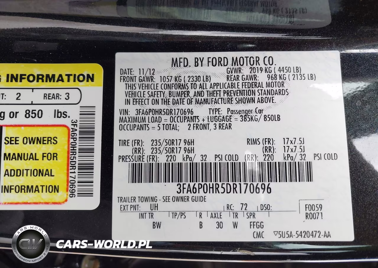 2013 Ford Fusion Se VIN:3FA6P0HR5DR170696 - 9