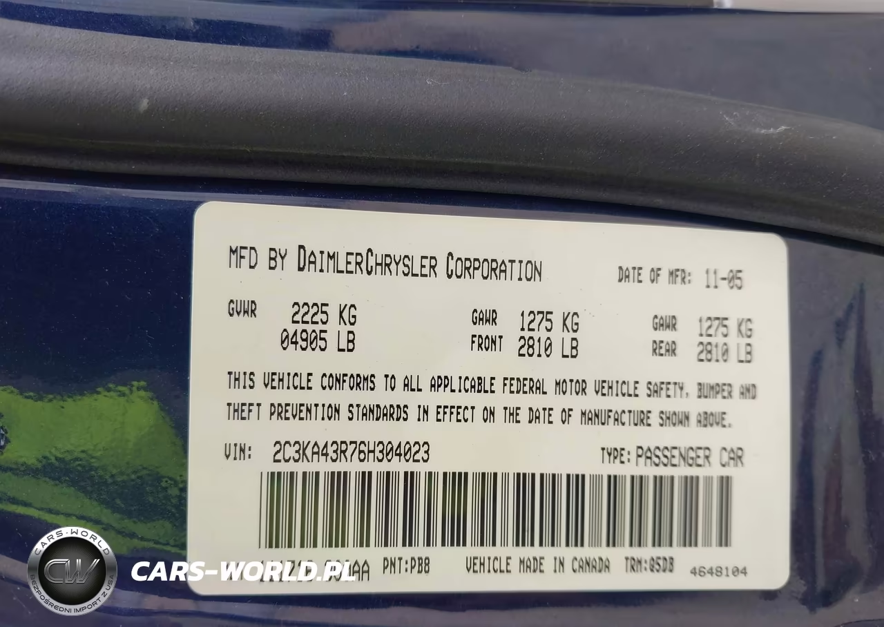 2006 Chrysler 300 VIN:2C3KA43R76H304023 - 9