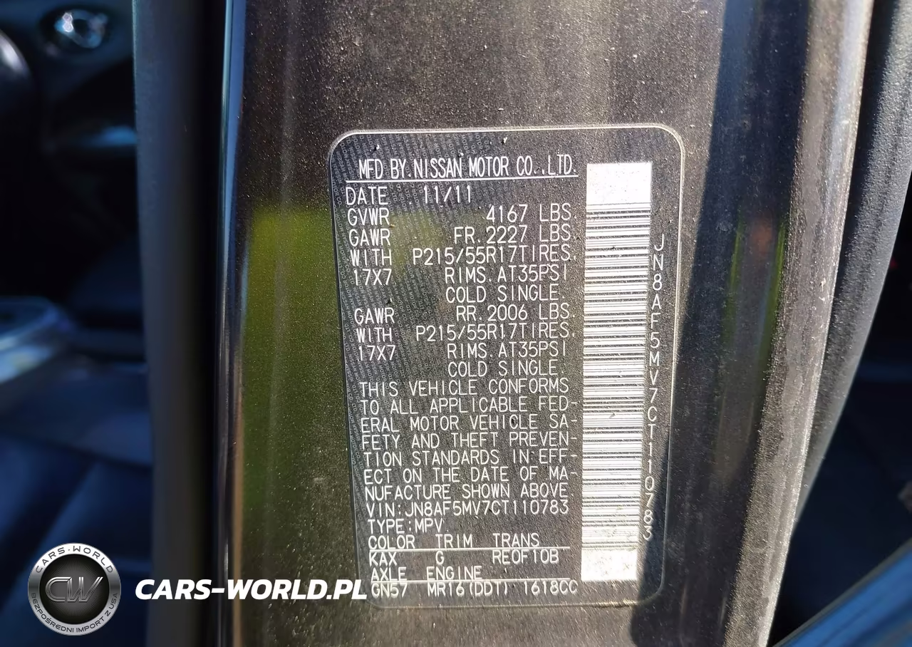 2012 Nissan Juke Sl VIN:JN8AF5MV7CT110783 - 9