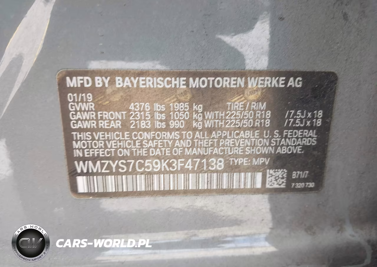 2019 Mini Countryman Cooper VIN:WMZYS7C59K3F47138 - 9