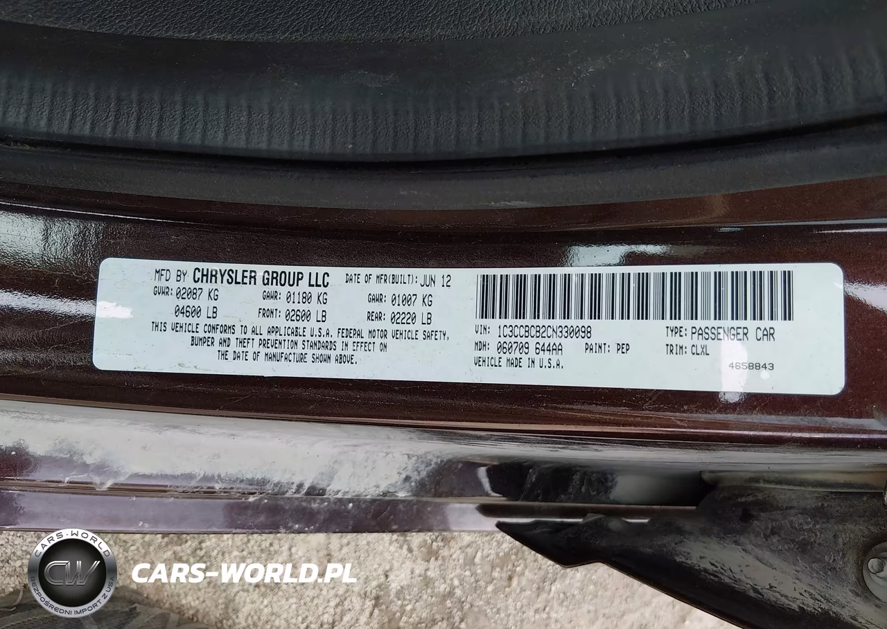 2012 Chrysler 200 Limited VIN:1C3CCBCB2CN330098 - 9