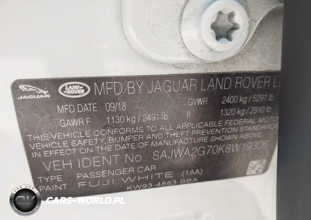 2019 Jaguar Xj Xj50 V6-Xjl Portfolio VIN:SAJWA2G70K8W19306 - 9