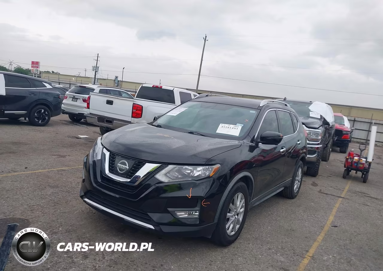 2017 Nissan Rogue Sv VIN:KNMAT2MT0HP606784 - 2