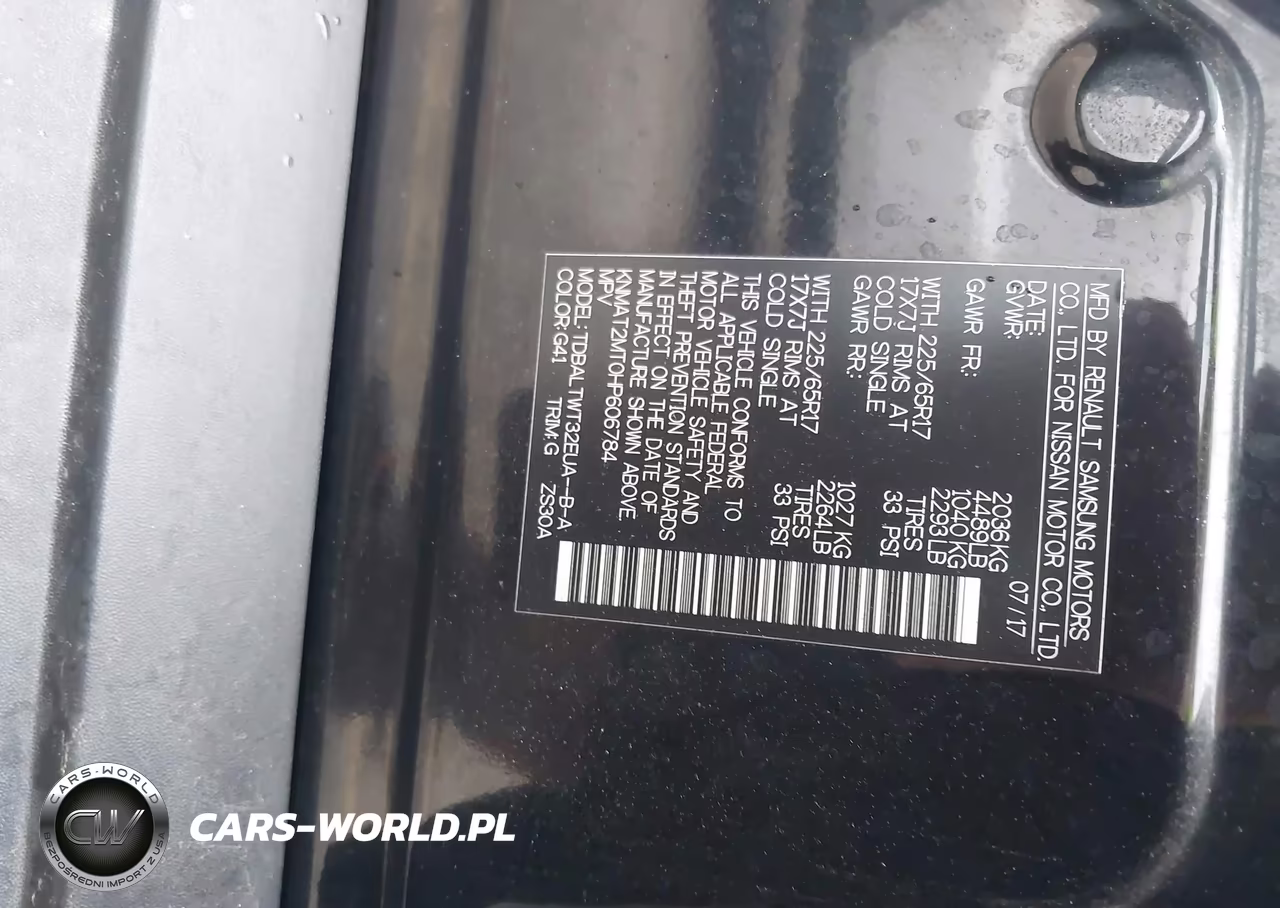 2017 Nissan Rogue Sv VIN:KNMAT2MT0HP606784 - 9