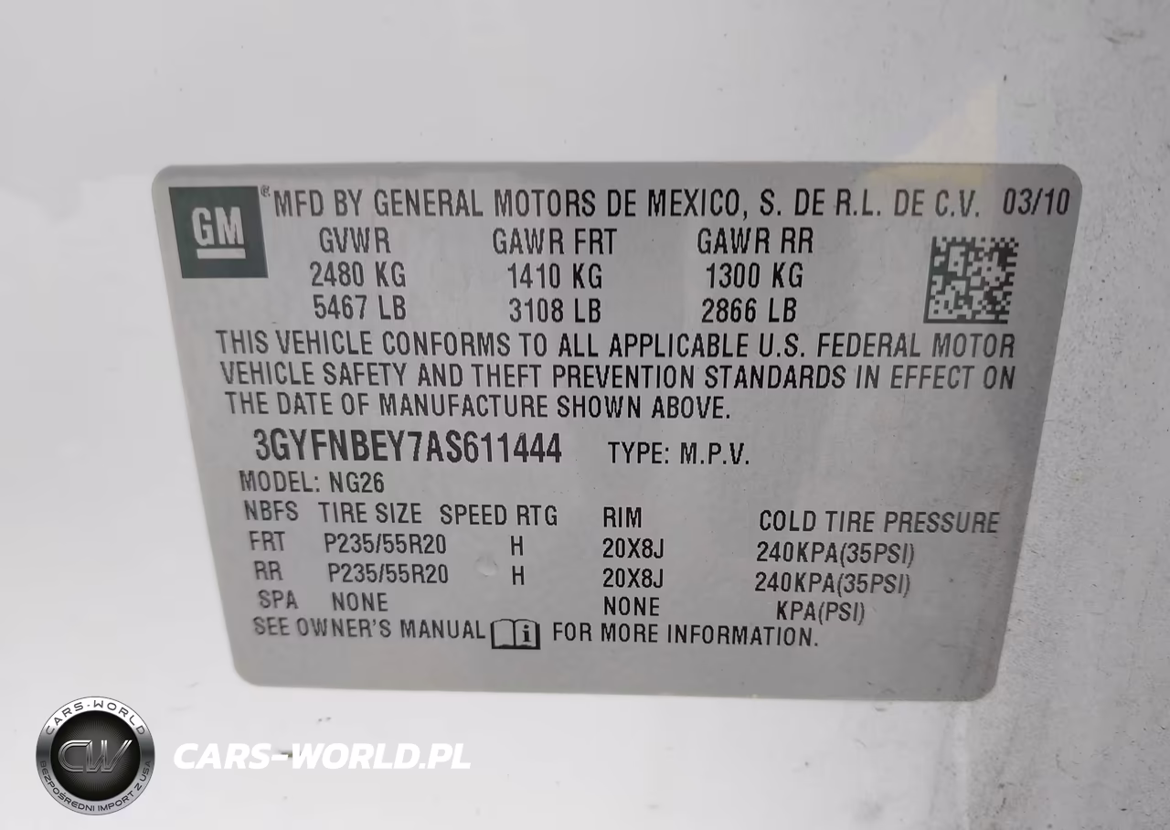 2010 Cadillac Srx Performance Collection VIN:3GYFNBEY7AS611444 - 9