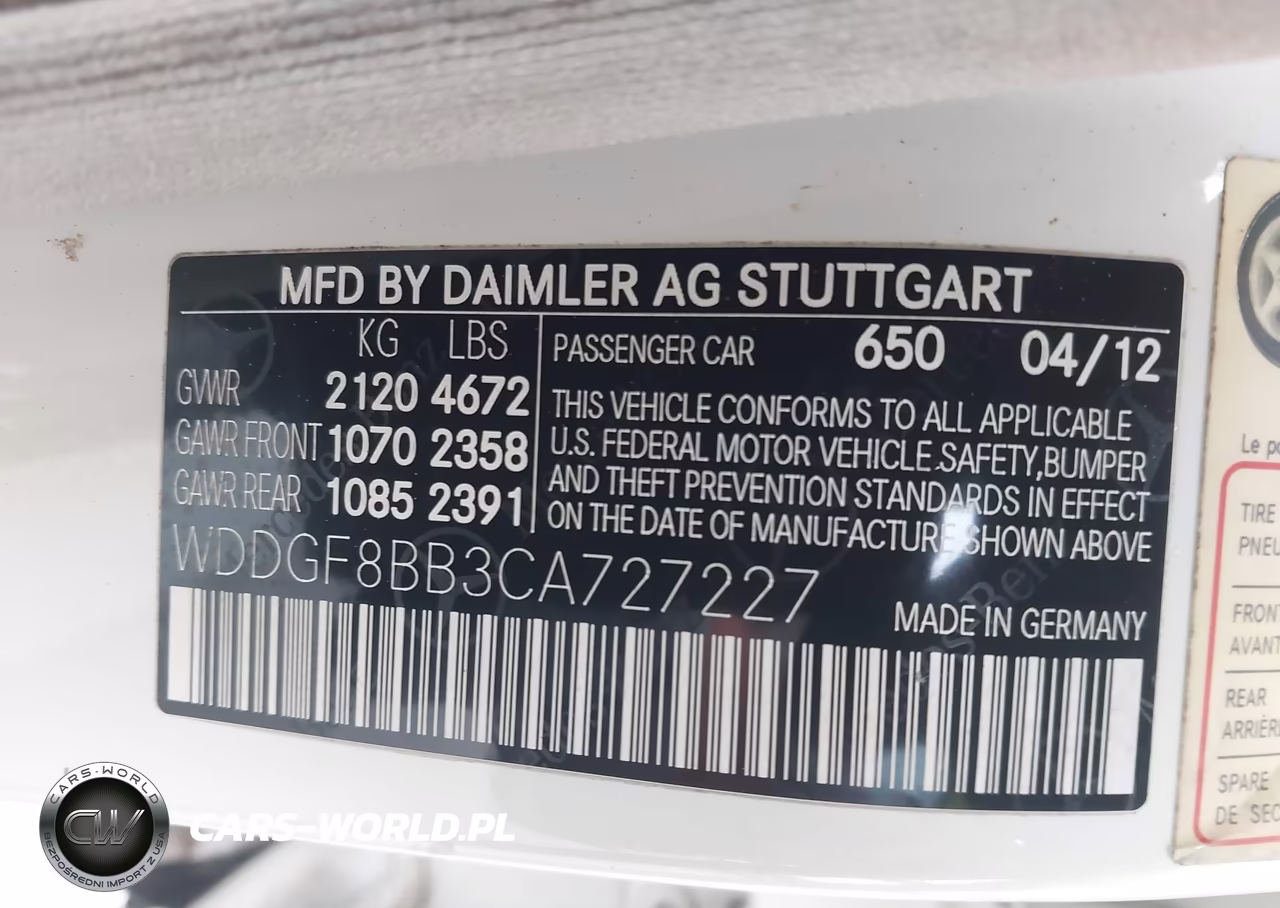 2012 Mercedes-Benz C 300 Sport 4Matic VIN:WDDGF8BB3CA727227 - 9