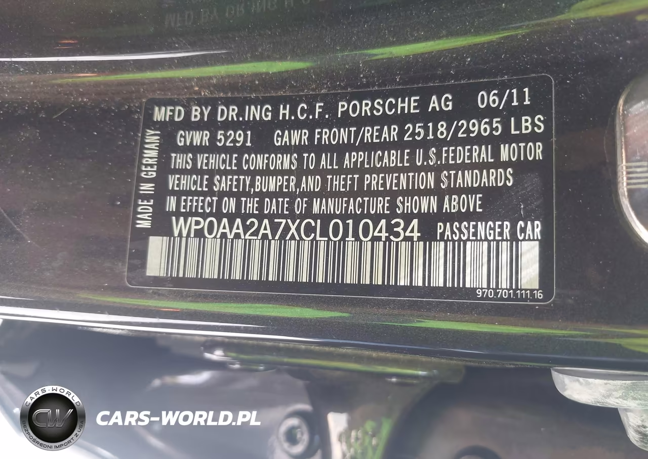 2012 Porsche Panamera 4 VIN:WP0AA2A7XCL010434 - 9