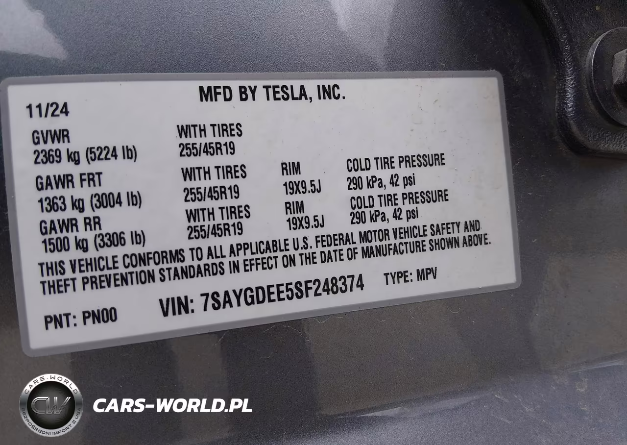 2025 Tesla Model Y Long Range Dual Motor All-Wheel Drive VIN:7SAYGDEE5SF248374 - 8