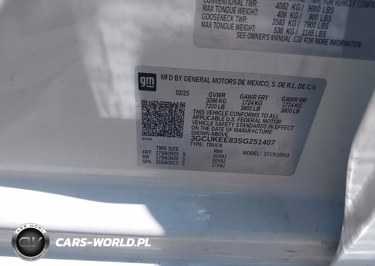 2025 Chevrolet Silverado 1500 4Wd Short Bed Rst VIN:3GCUKEE83SG251407 - 9