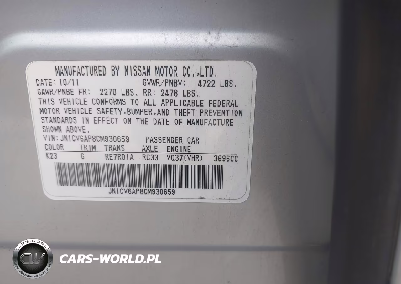 2012 Infiniti G37 Journey VIN:JN1CV6AP8CM930659 - 9