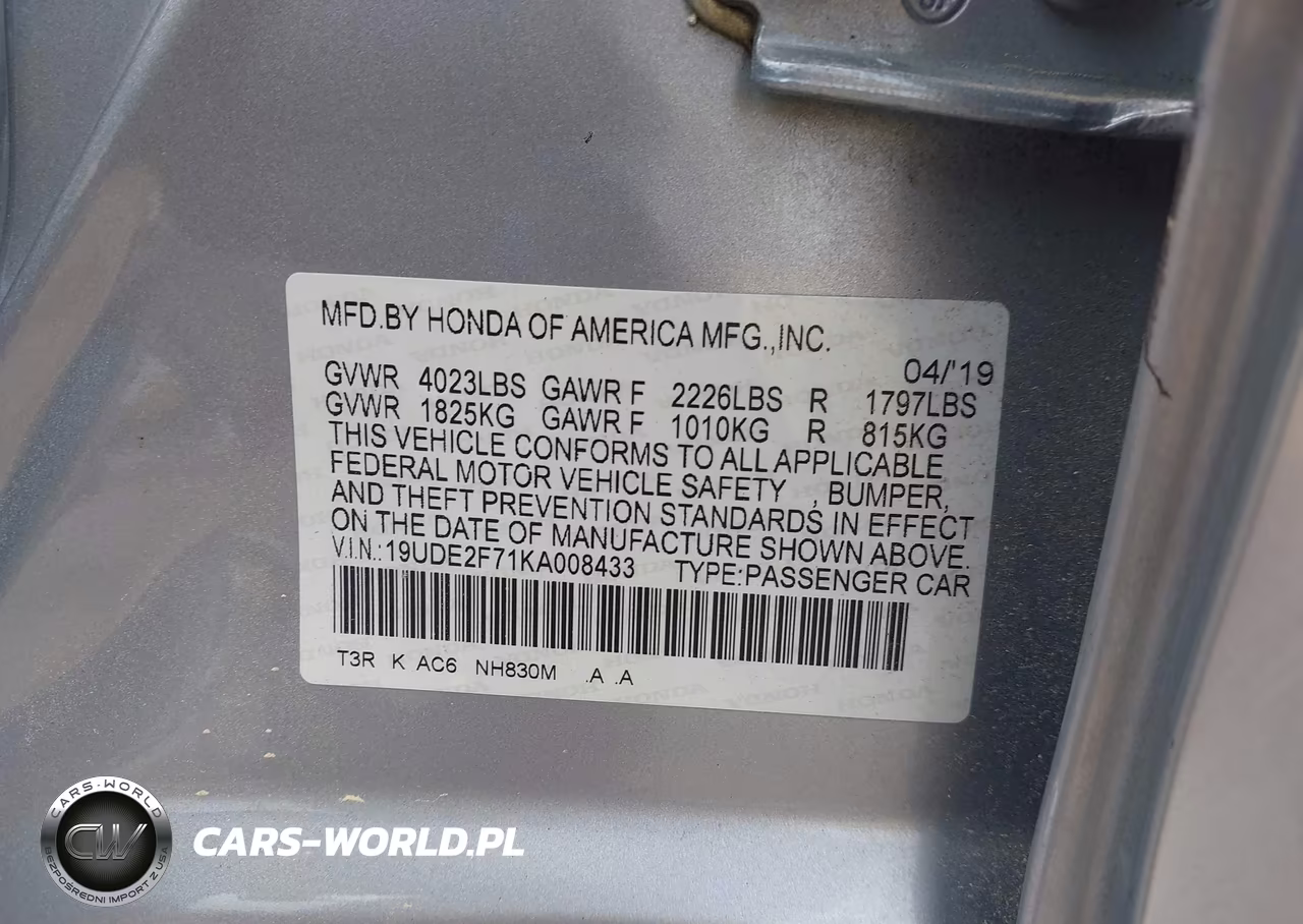 2019 Acura Ilx Premium Package-Technology Package VIN:19UDE2F71KA008433 - 9