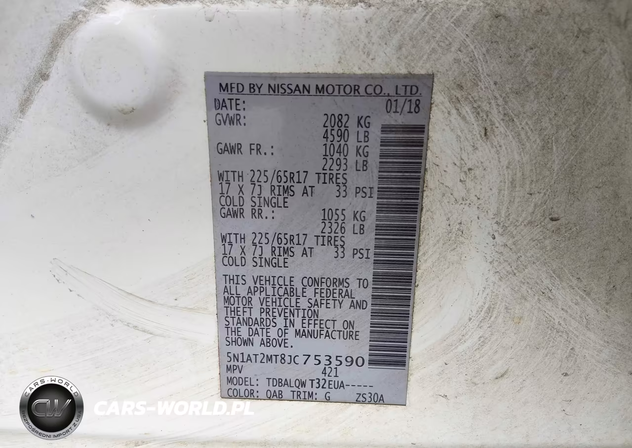 2018 Nissan Rogue Sv VIN:5N1AT2MT8JC753590 - 9