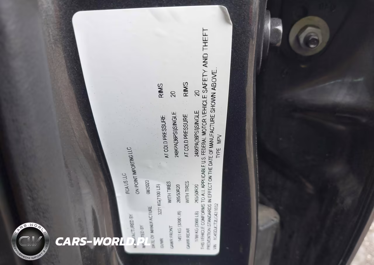 2020 Dodge Durango R-T VIN:1C4SDJCT2LC431032 - 9