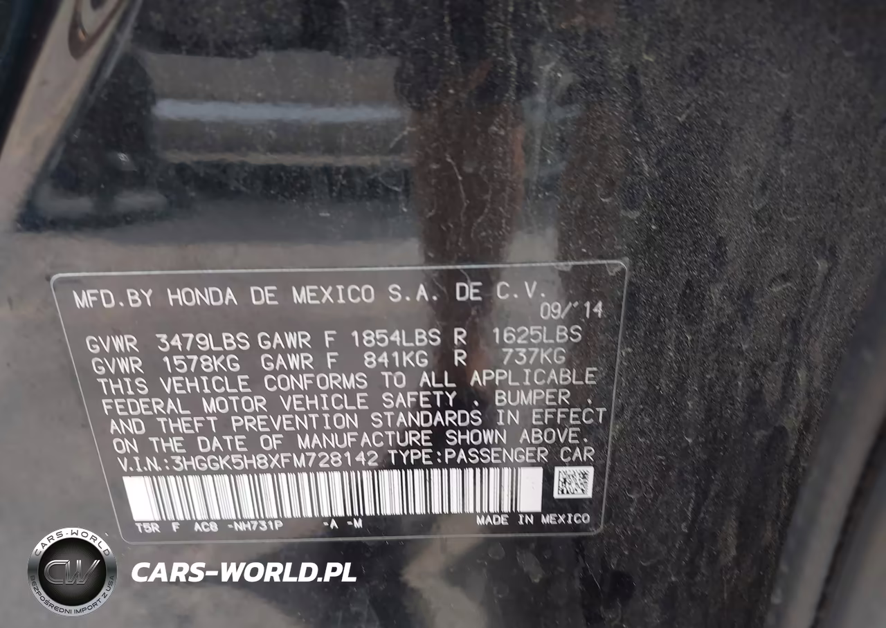 2015 Honda Fit Ex-Ex-L VIN:3HGGK5H8XFM728142 - 9