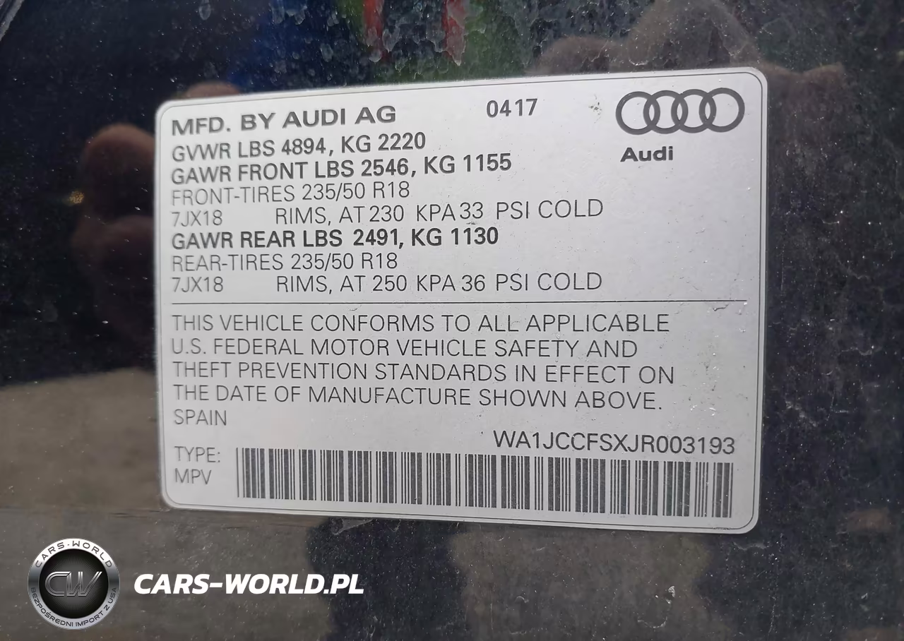 2018 Audi Q3 2.0T Premium-2.0T Sport Premium VIN:WA1JCCFSXJR003193 - 9