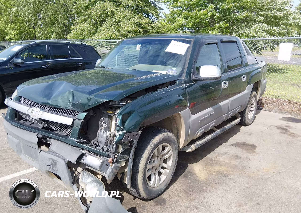2002 Chevrolet Avalanche 1500 VIN:3GNEK13T22G167526 - 2