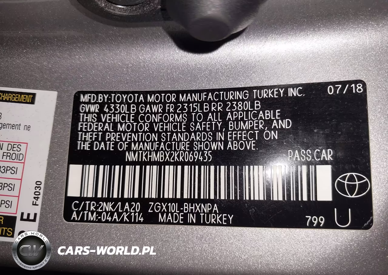 2019 Toyota C-Hr Limited VIN:NMTKHMBX2KR069435 - 9