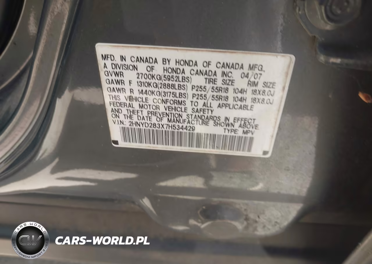 2007 Acura Mdx Technology Package VIN:2HNYD283X7H534429 - 9