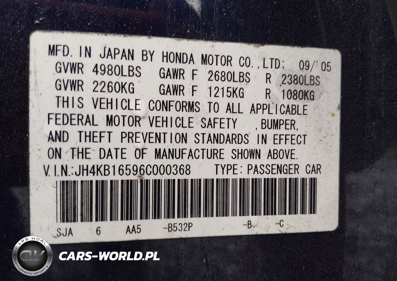 2006 Acura Rl 3.5 VIN:JH4KB16596C000368 - 9