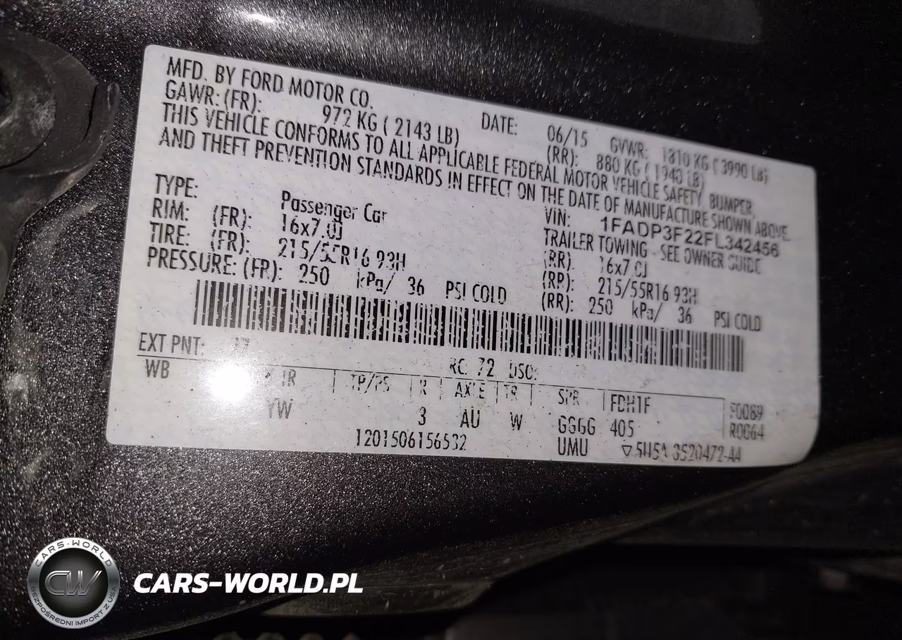 2015 Ford Focus Se VIN:1FADP3F22FL342456 - 9
