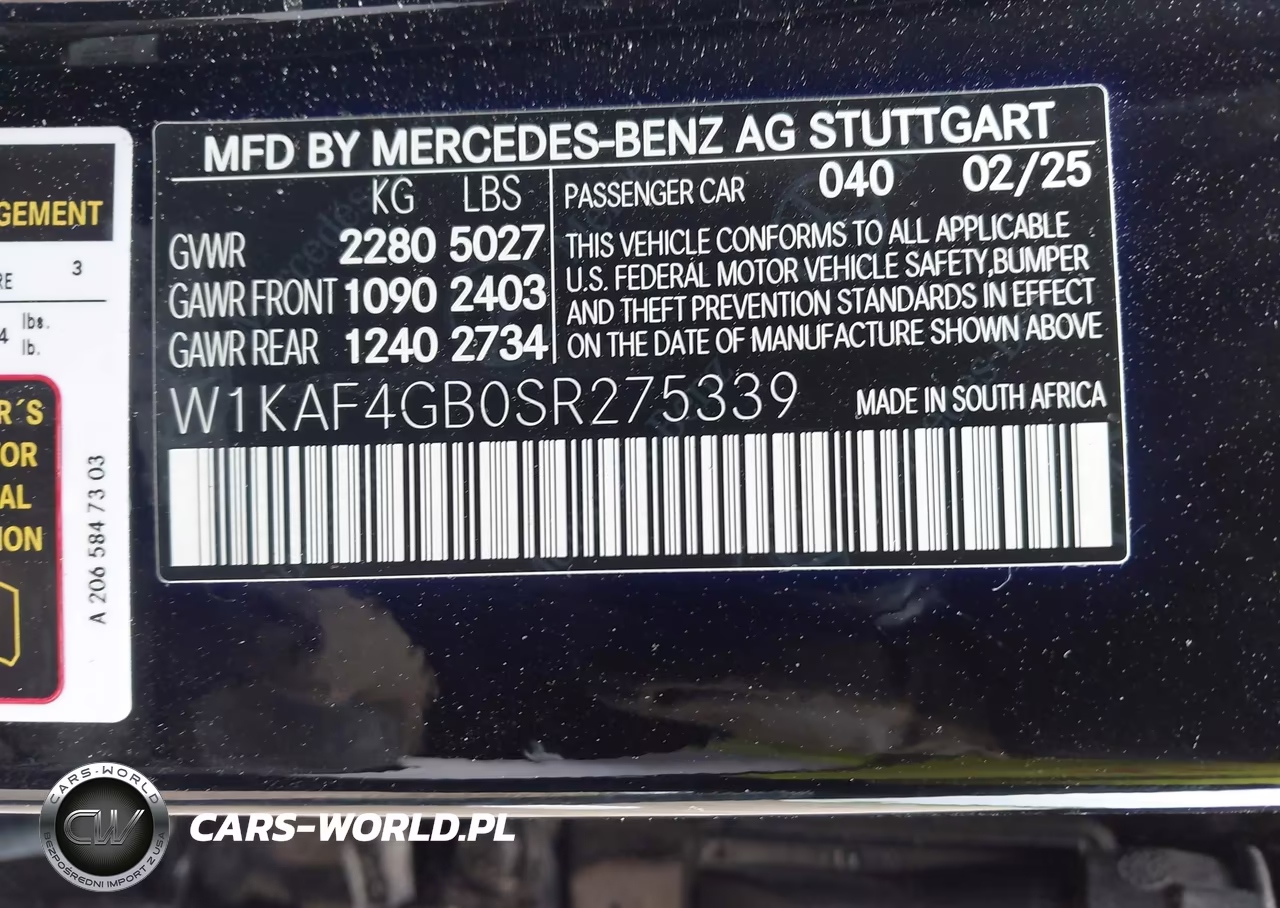 2025 Mercedes-Benz C 300 VIN:W1KAF4GB0SR275339 - 9