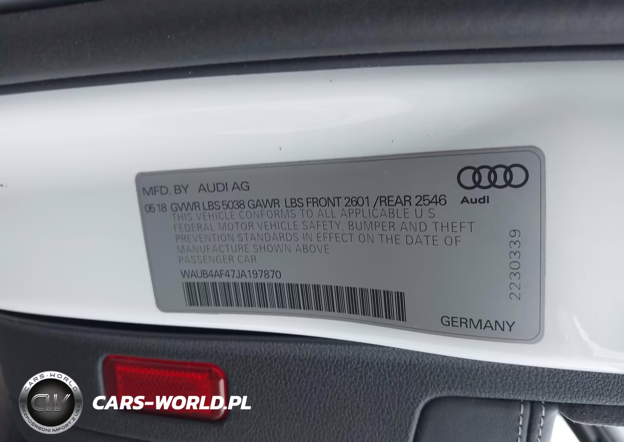 2018 Audi S4 3.0T Premium Plus VIN:WAUB4AF47JA197870 - 9