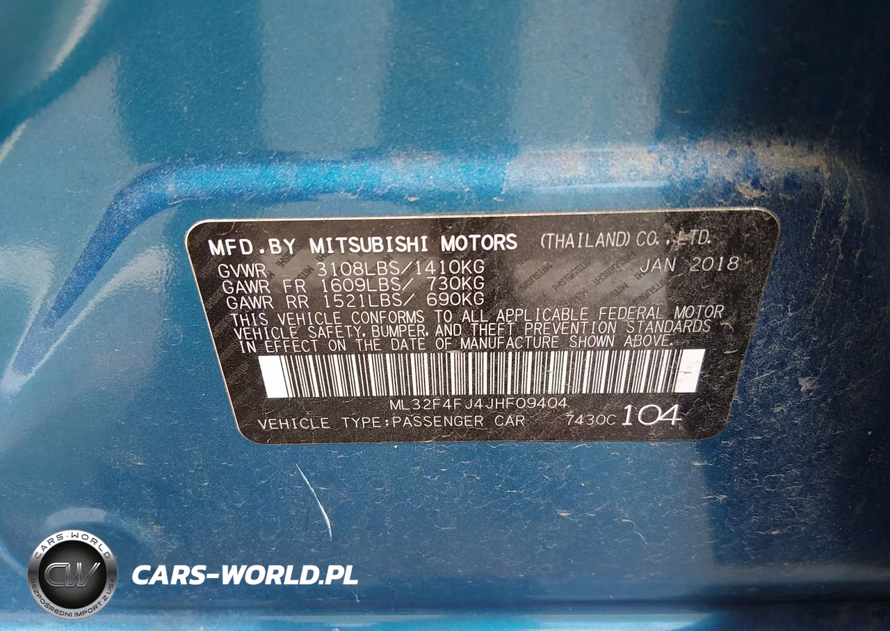 2018 Mitsubishi Mirage G4 Se VIN:ML32F4FJ4JHF09404 - 9