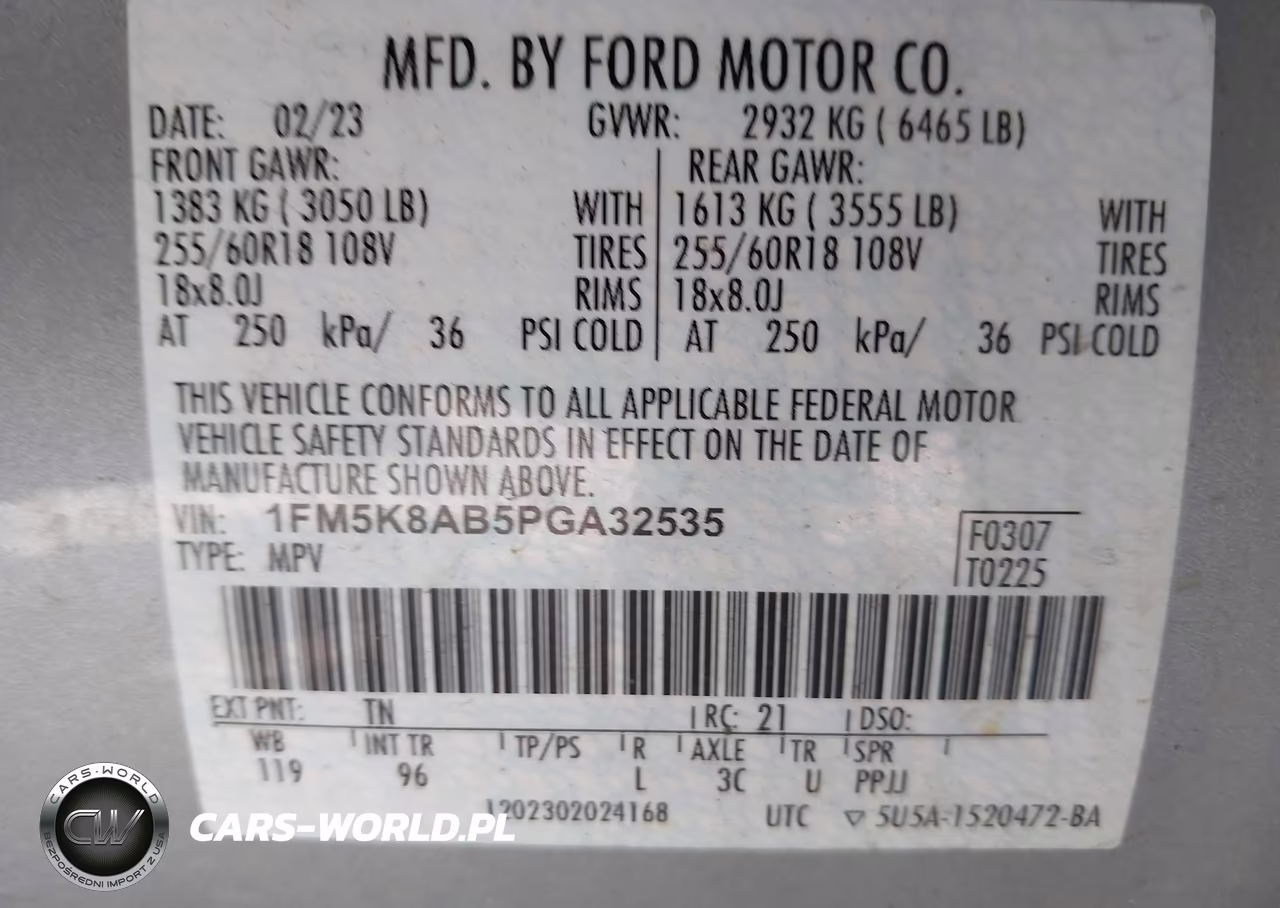 2023 Ford Police Interceptor Utility VIN:1FM5K8AB5PGA32535 - 9