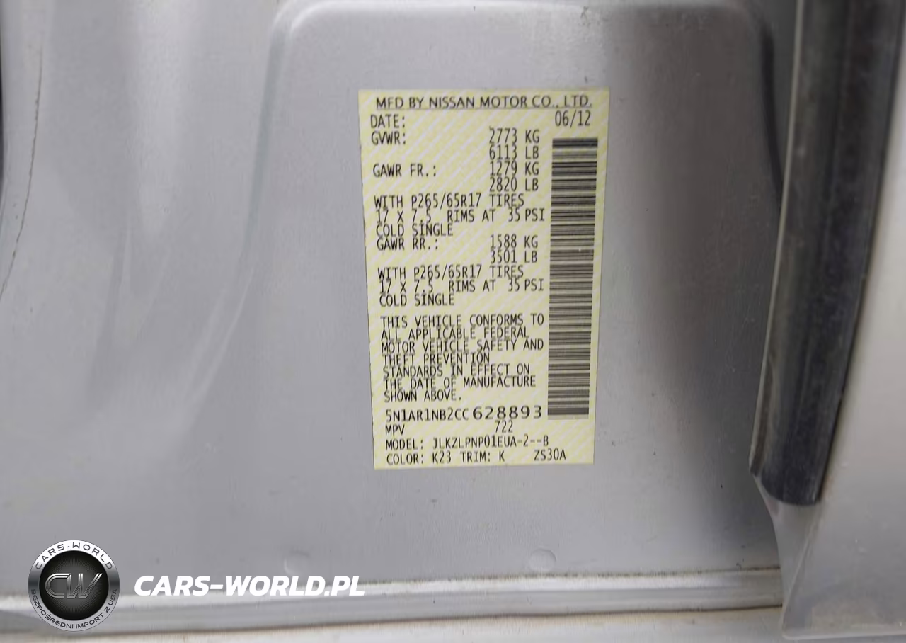 2012 Nissan Pathfinder Silver VIN:5N1AR1NB2CC628893 - 9