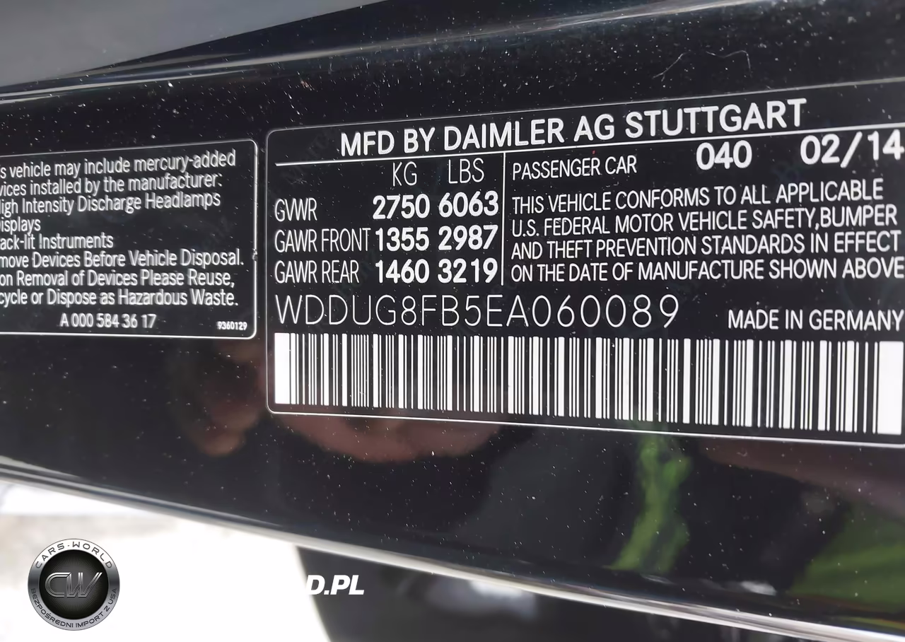 2014 Mercedes-Benz S 550 4Matic VIN:WDDUG8FB5EA060089 - 9