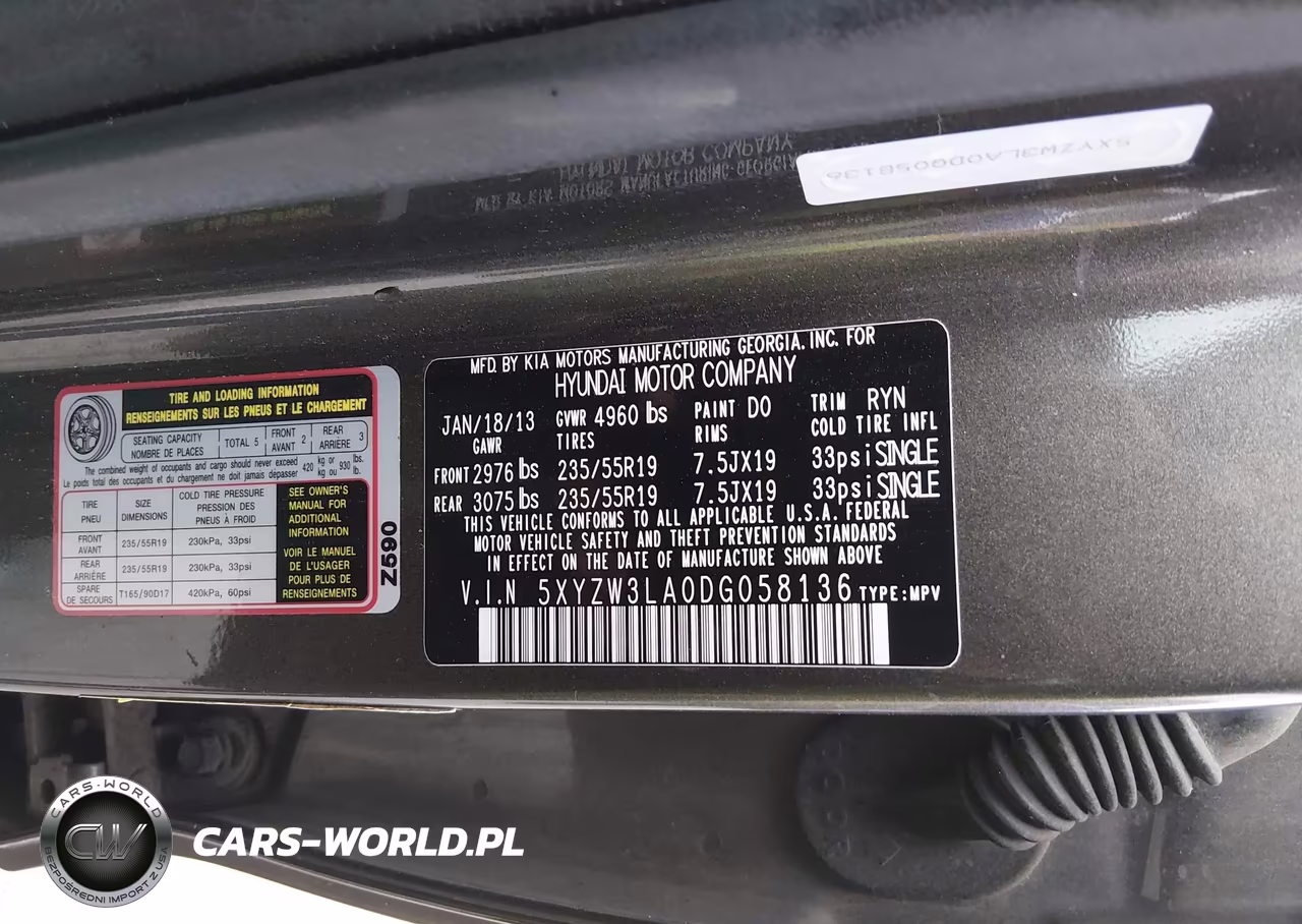 2013 Hyundai Santa Fe Sport 2.0T VIN:5XYZW3LA0DG058136 - 9