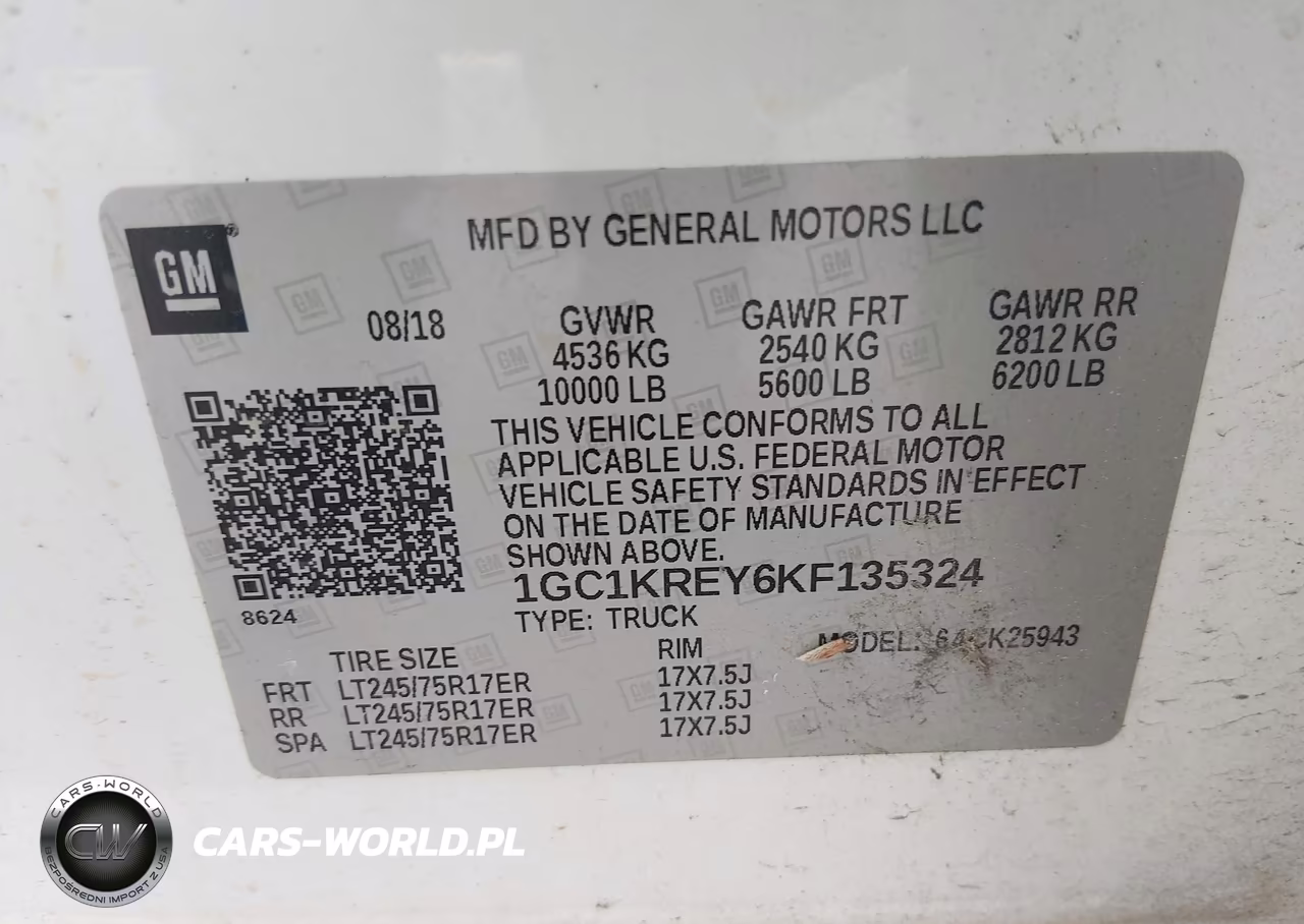 2019 Chevrolet Silverado 2500Hd Wt VIN:1GC1KREY6KF135324 - 9