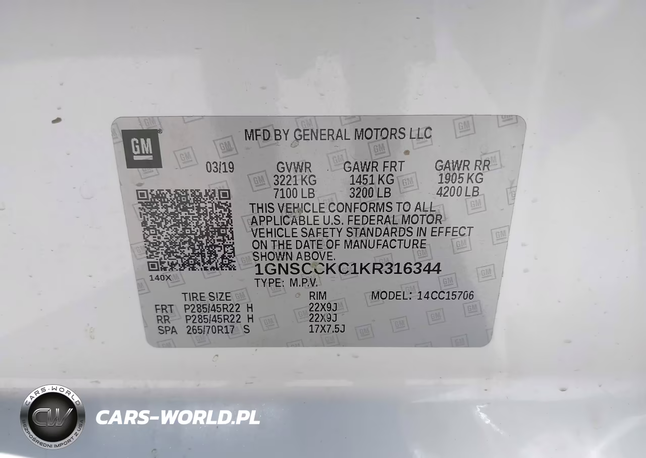 2019 Chevrolet Tahoe Premier VIN:1GNSCCKC1KR316344 - 9