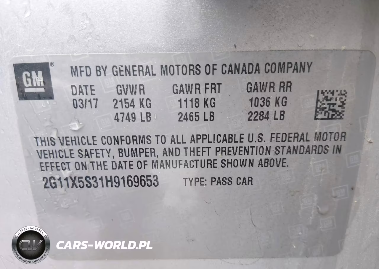 2017 Chevrolet Impala 1Fl VIN:2G11X5S31H9169653 - 9