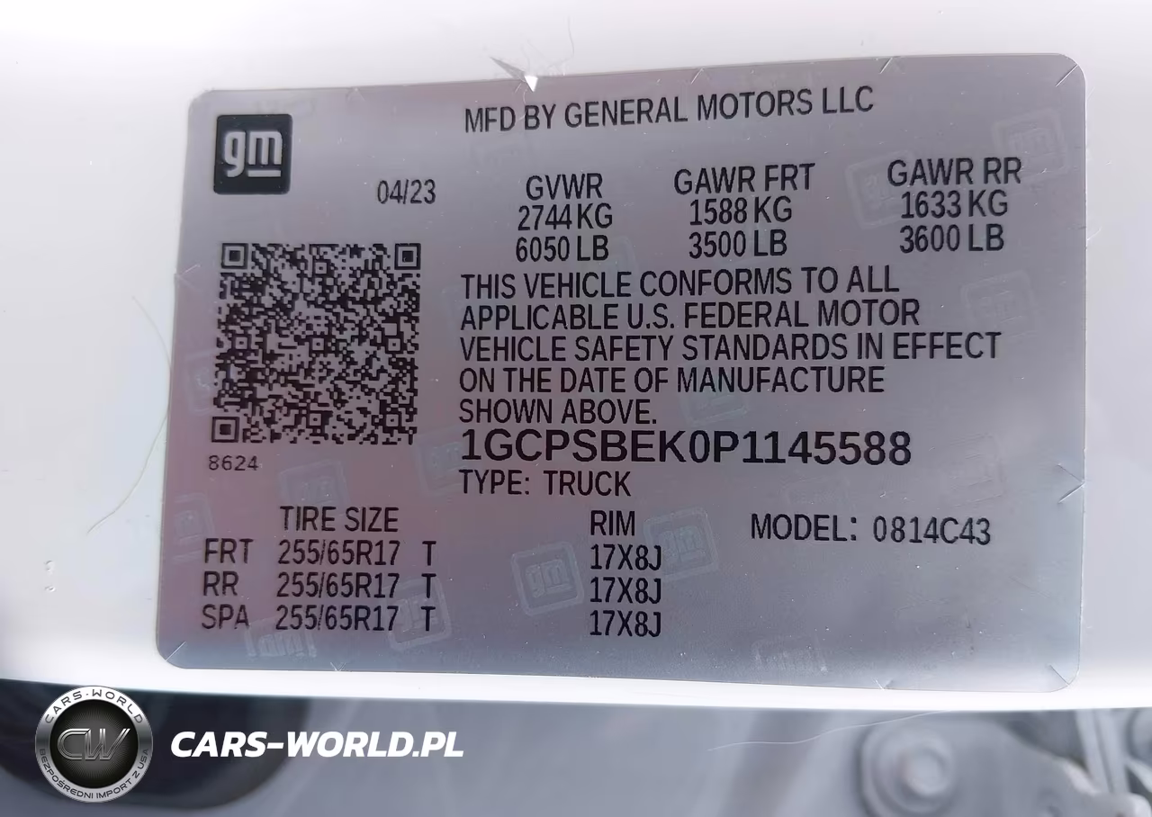 2023 Chevrolet Colorado 2Wd Short Box Wt VIN:1GCPSBEK0P1145588 - 9