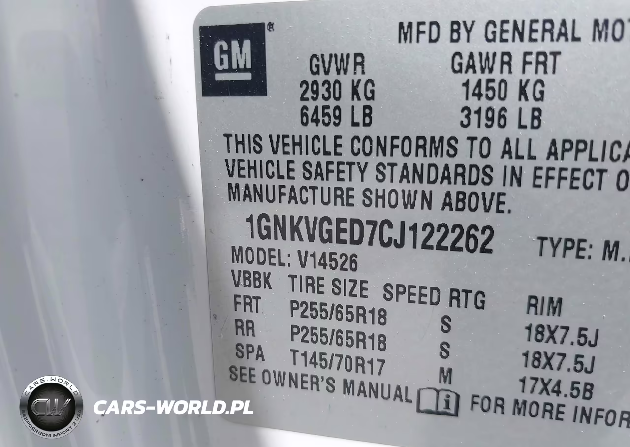2012 Chevrolet Traverse 1Lt VIN:1GNKVGED7CJ122262 - 9