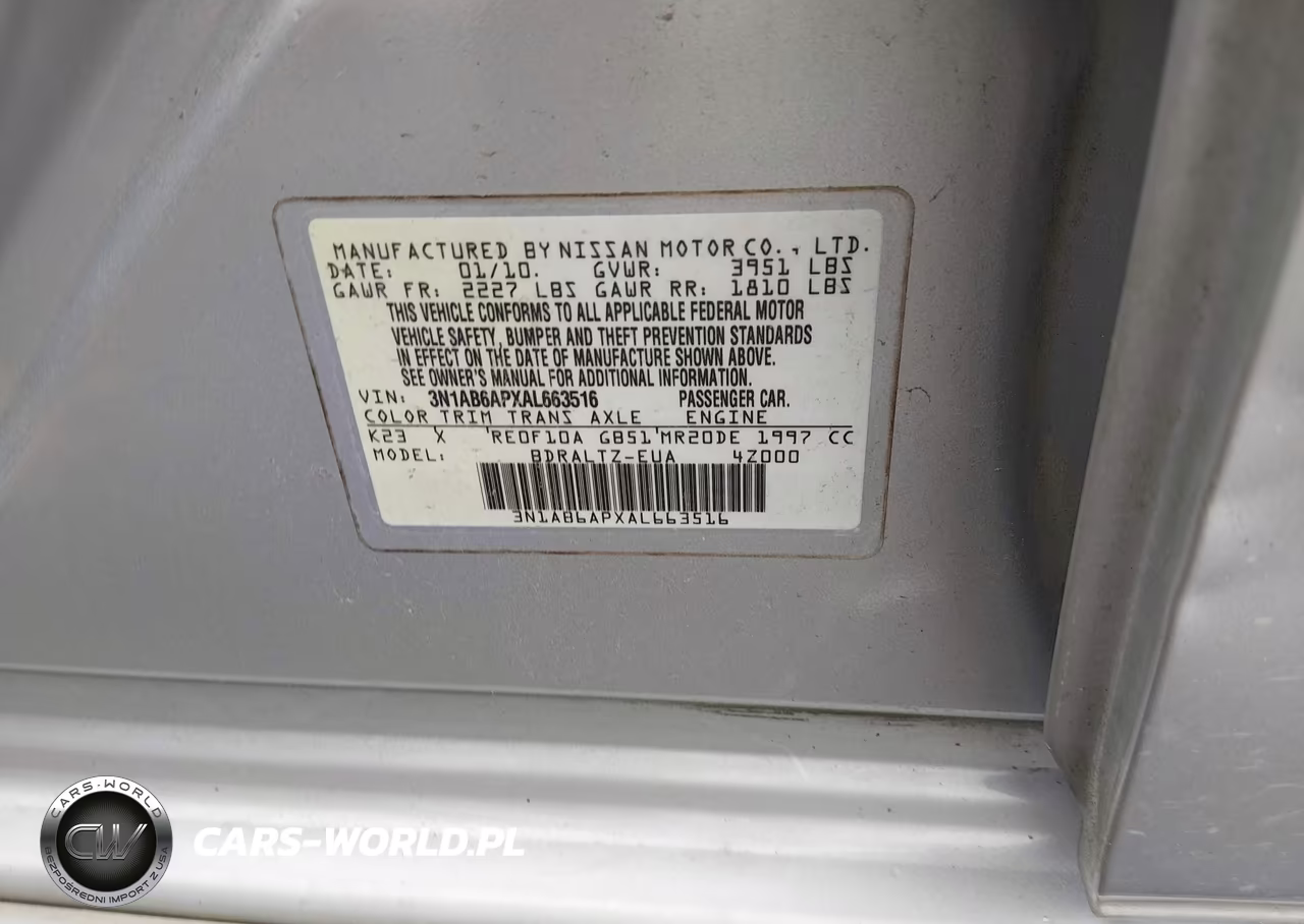 2010 Nissan Sentra 2.0Sr VIN:3N1AB6APXAL663516 - 9