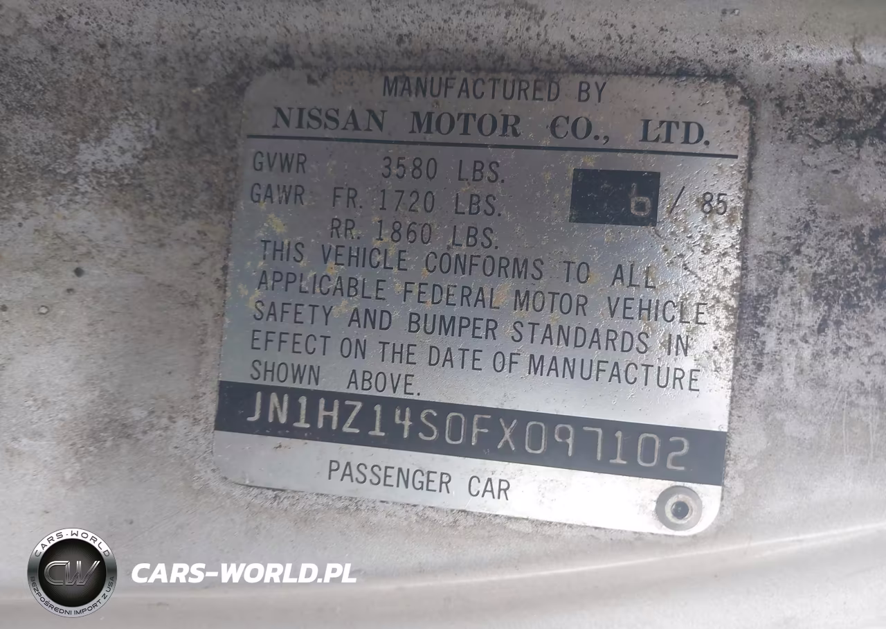 1985 Nissan 300Zx VIN:JN1HZ14S0FX097102 - 9