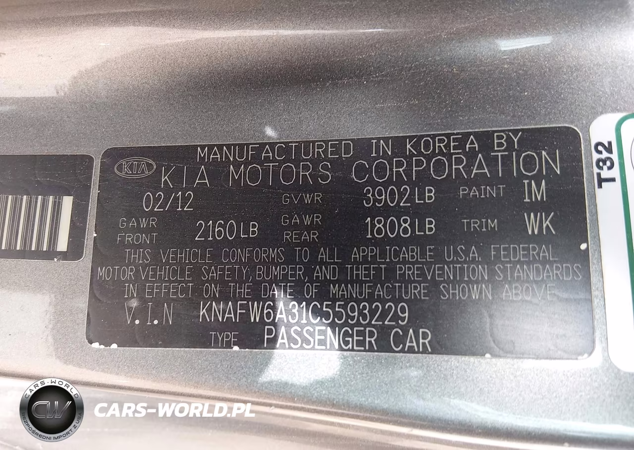 2012 Kia Forte Koup Sx VIN:KNAFW6A31C5593229 - 9