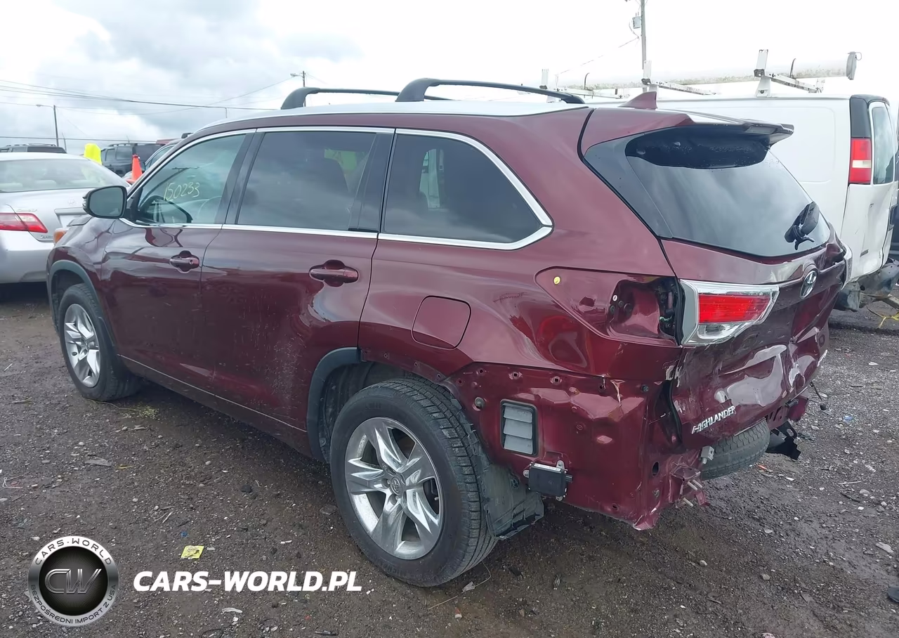 2015 Toyota Highlander Limited V6 VIN:5TDDKRFH4FS083581 - 3