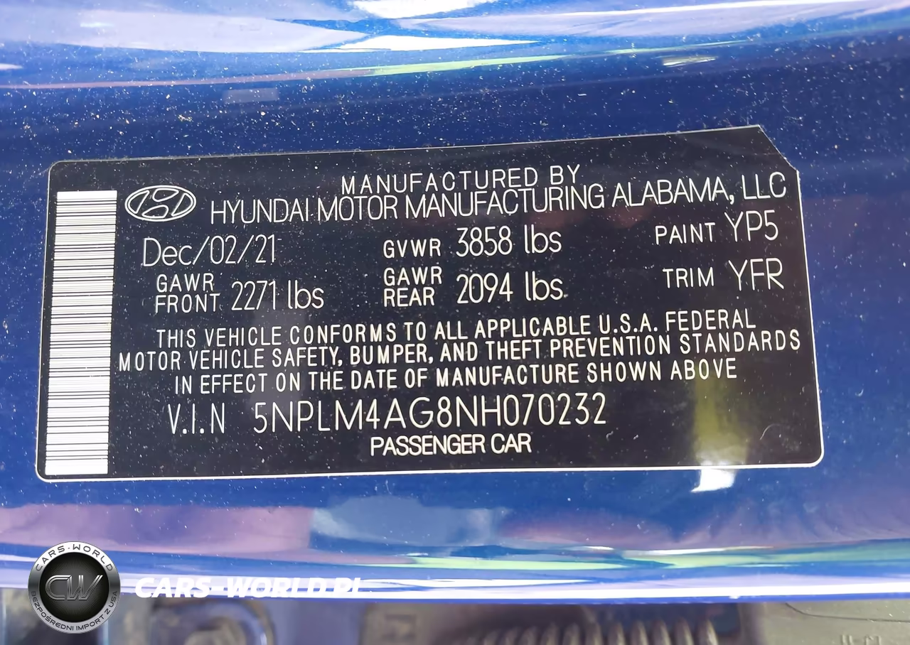 2022 Hyundai Elantra Sel VIN:5NPLM4AG8NH070232 - 9