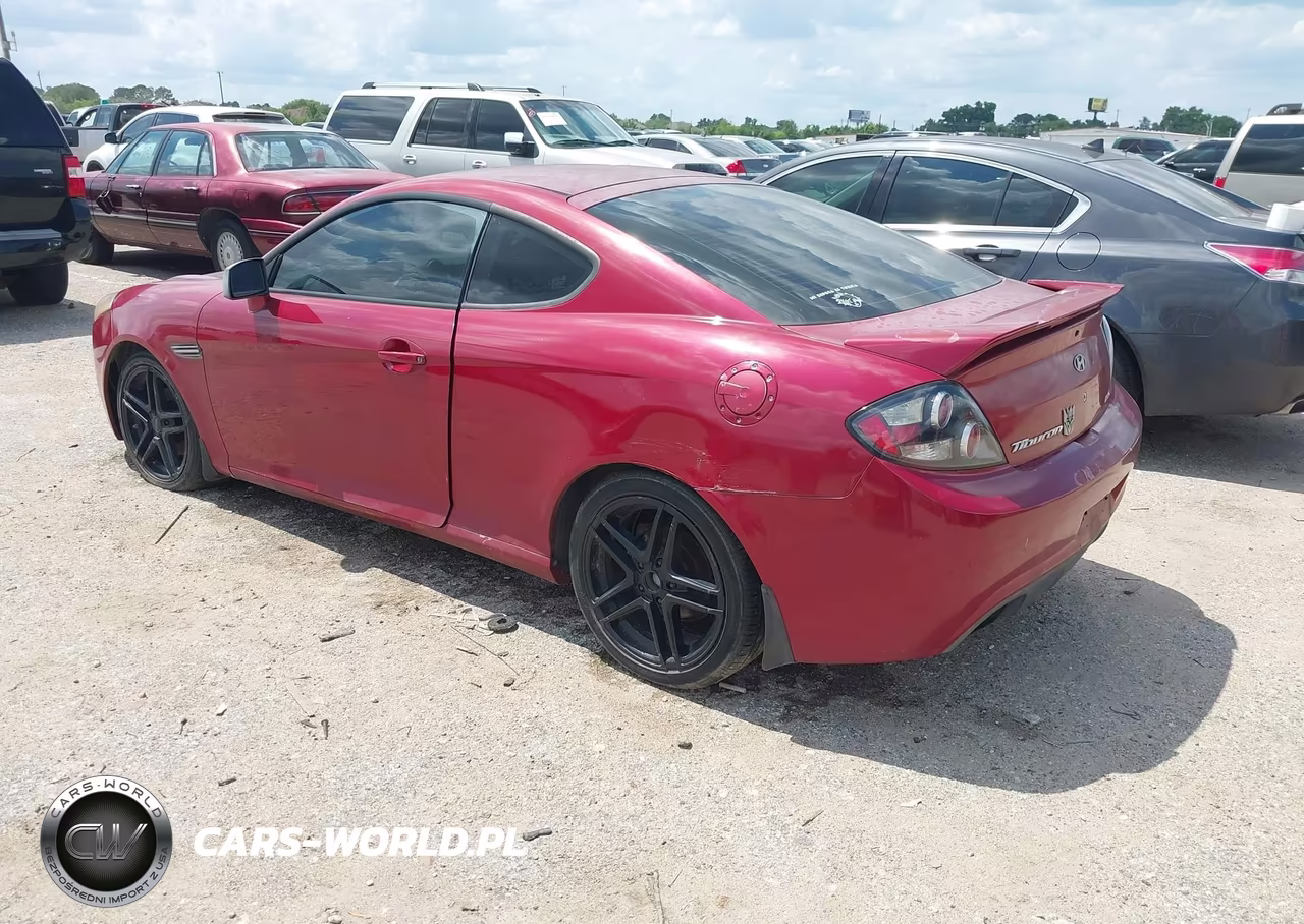 2008 Hyundai Tiburon Gs VIN:KMHHM66D48U282910 - 3