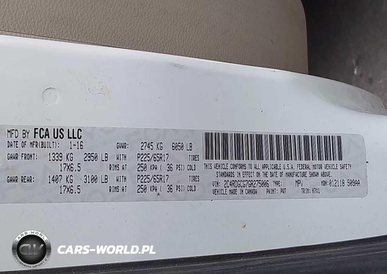 2016 Dodge Grand Caravan Sxt VIN:2C4RDGCG7GR275006 - 9