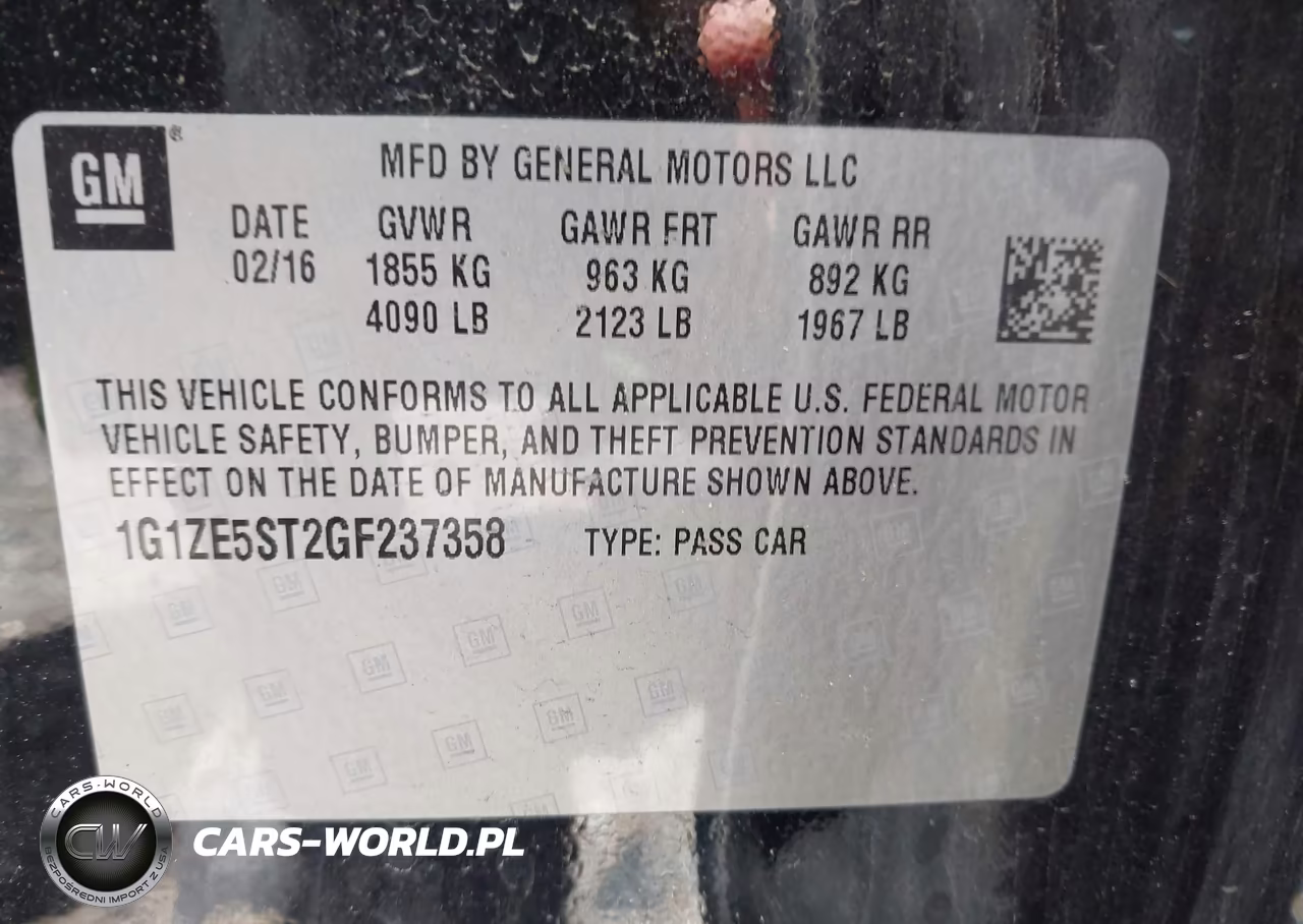 2016 Chevrolet Malibu 1Lt VIN:1G1ZE5ST2GF237358 - 9