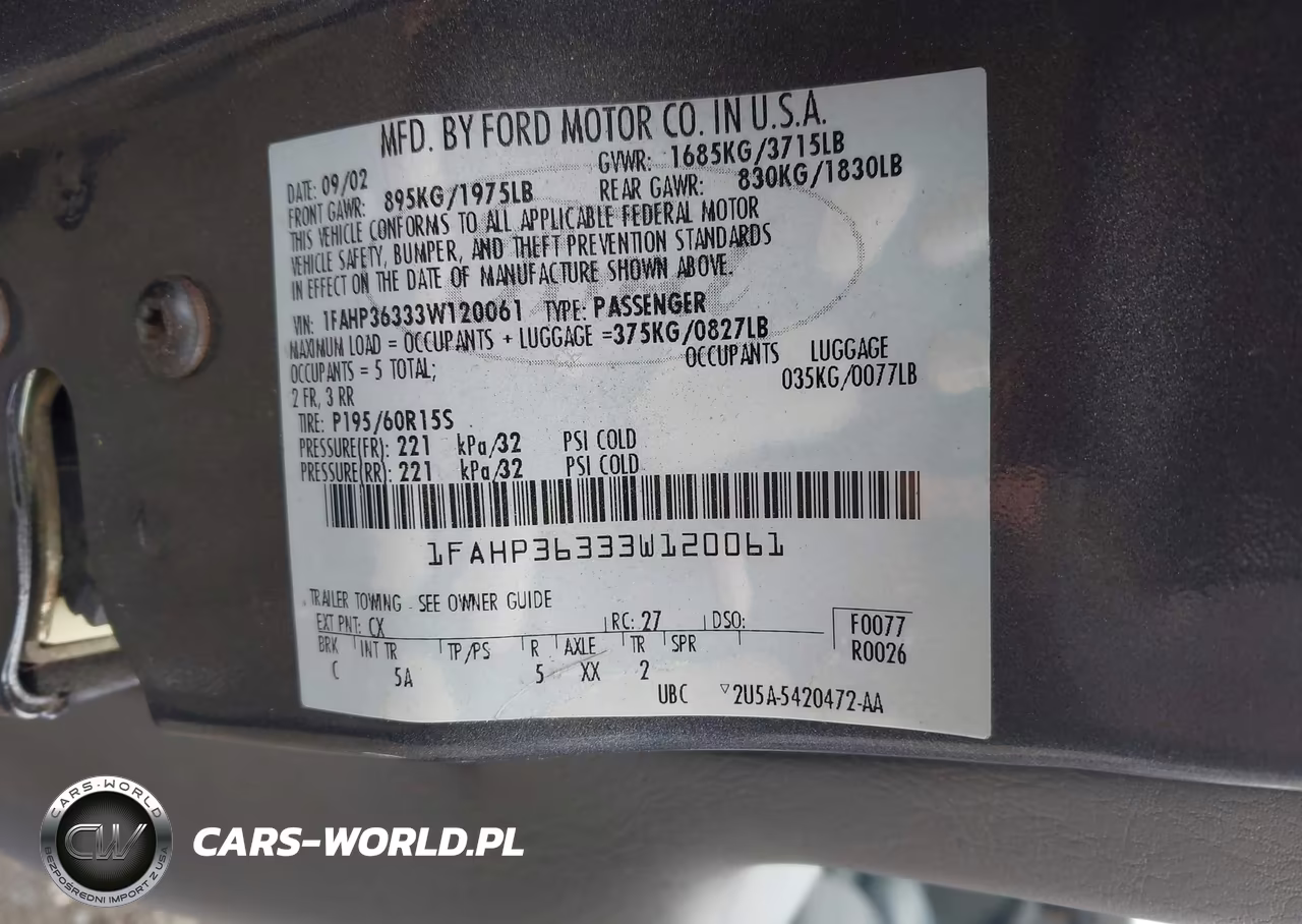 2003 Ford Focus Se-Ztw VIN:1FAHP36333W120061 - 9