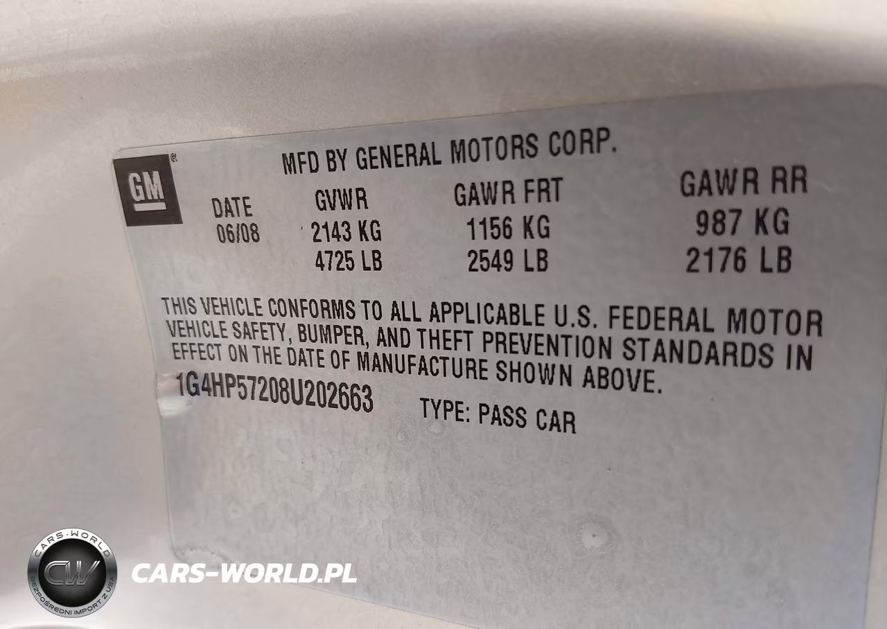 2008 Buick Lucerne Cx VIN:1G4HP57208U202663 - 9