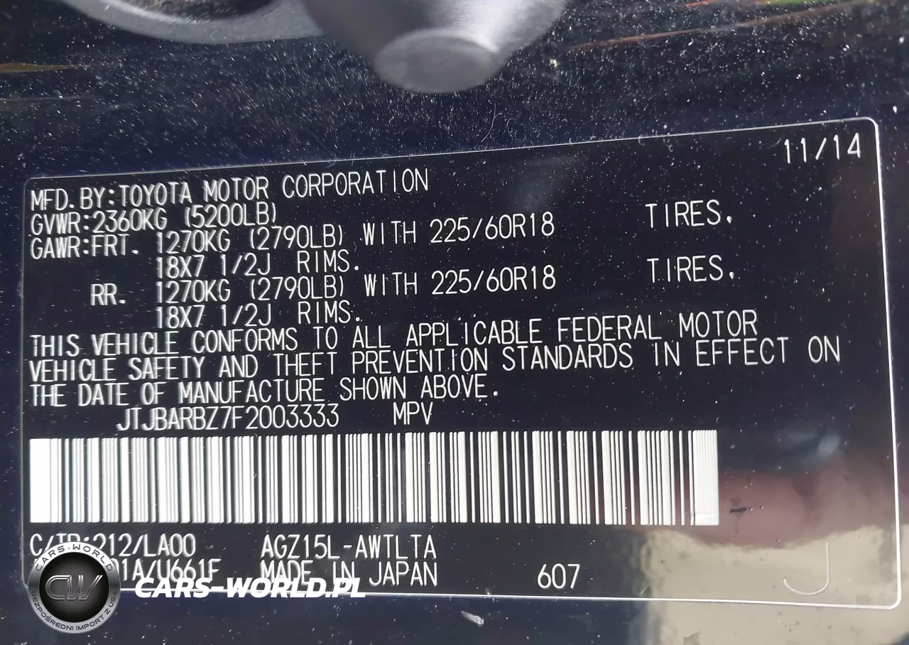 2015 Lexus Nx 200T VIN:JTJBARBZ7F2003333 - 9