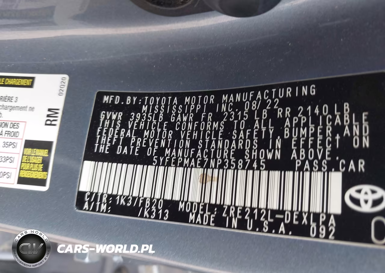 2022 Toyota Corolla Le VIN:5YFEPMAE7NP358745 - 9