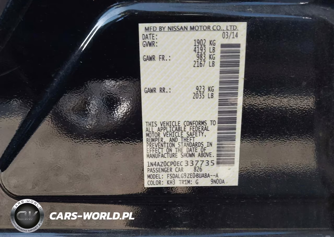 2014 Nissan Leaf Sl VIN:1N4AZ0CP0EC337735 - 9