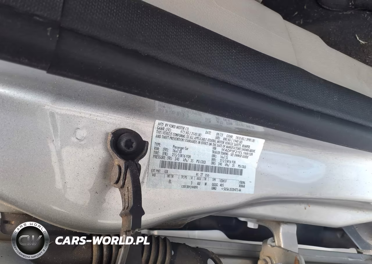 2014 Ford Focus Se VIN:1FADP3F21EL166126 - 9